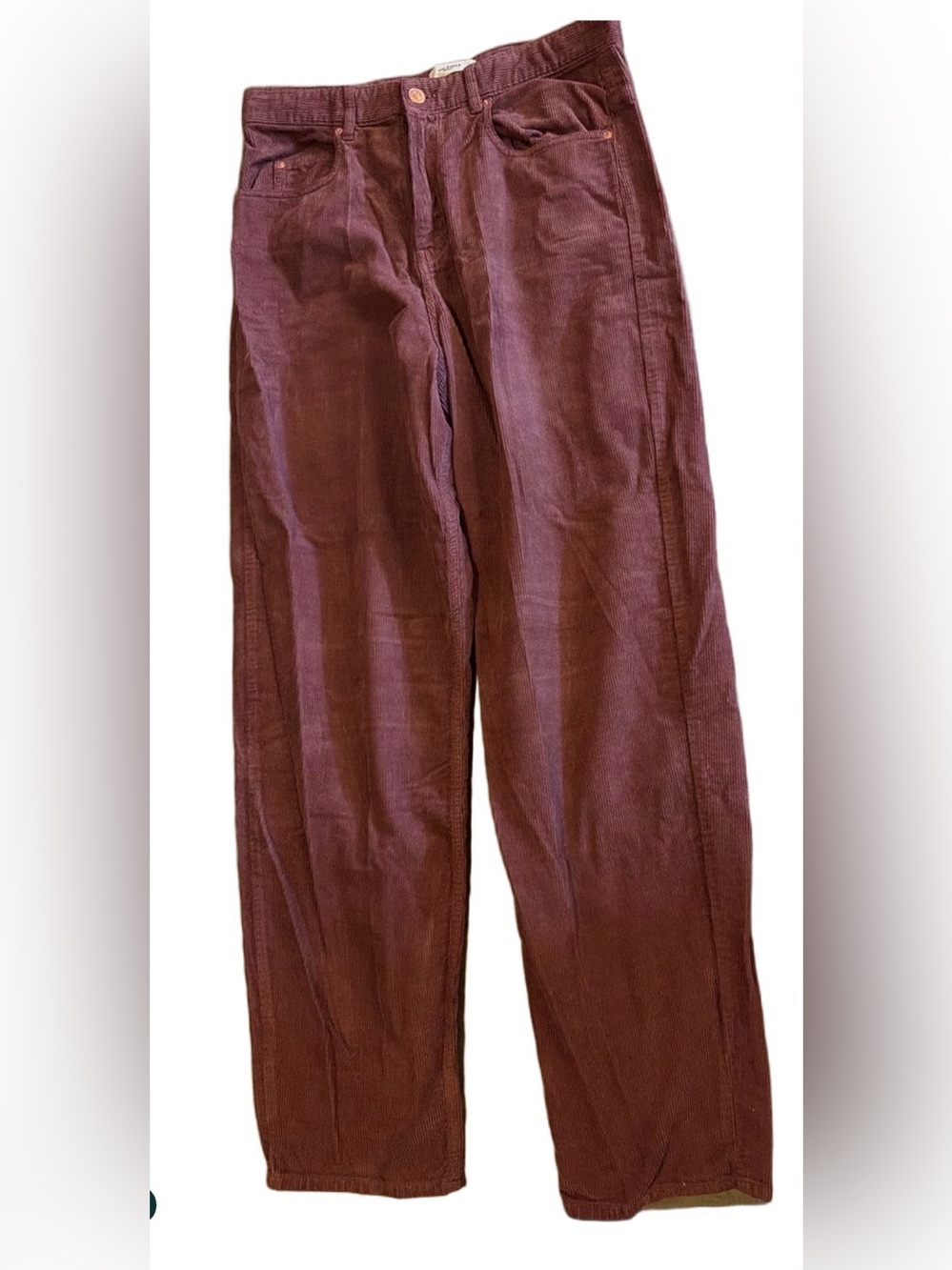 Isabel Marant Étoile Corsyv Cotton-Corduroy Straight-Leg Trousers in Burgundy